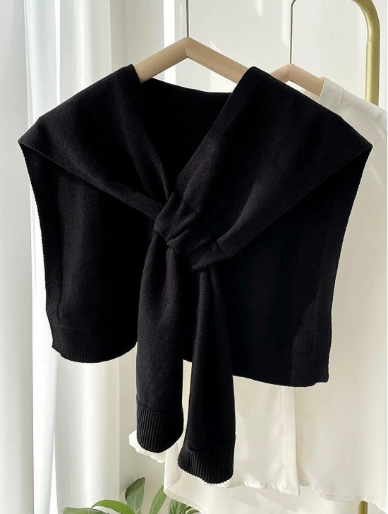 Solid Color Shoulder Wrap Scarf/Cape